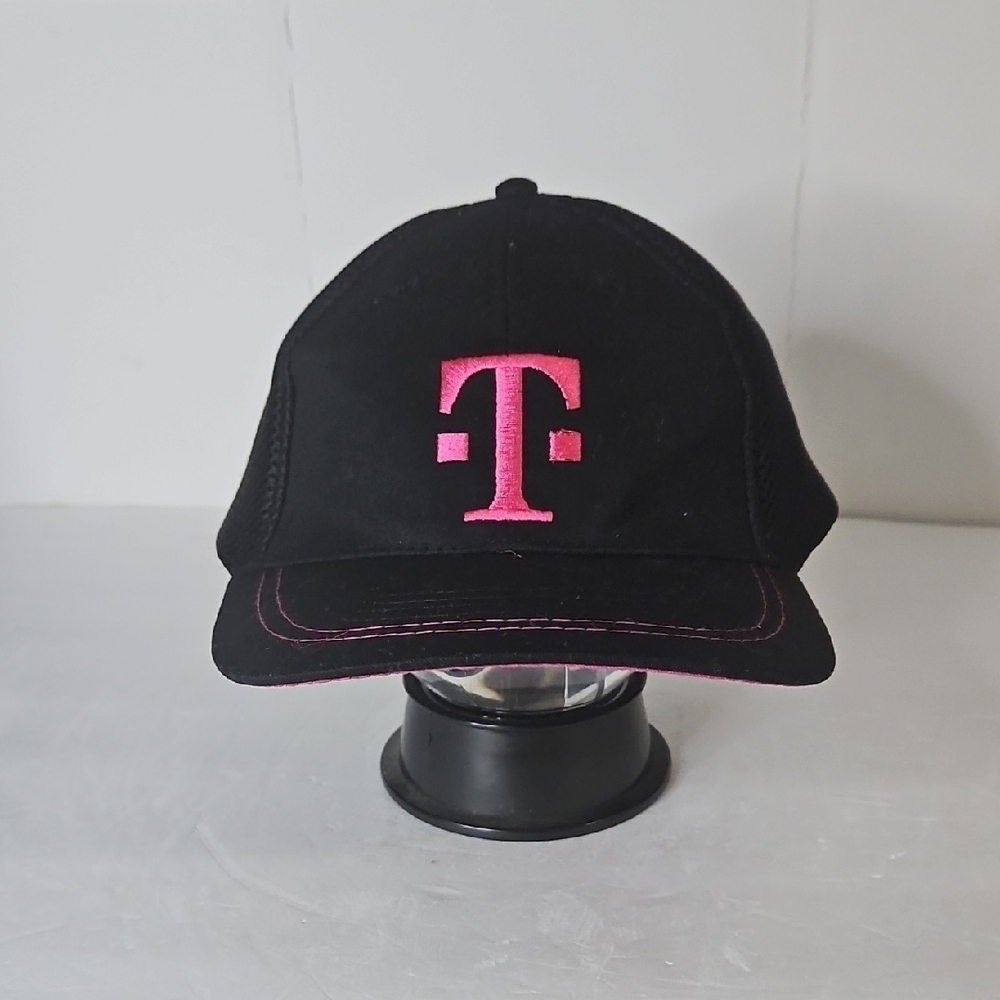Black and Pink Logo Cap